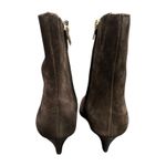 Madewell NWOB  The Emilie Ankle Boots Dark Carob Brown Suede Size 8 Photo 4