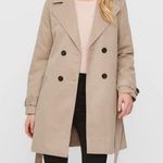 Nordstrom  Vero Moda Tan Beige Trench Coat Winter Jacket Medium MEDIUM Photo 5