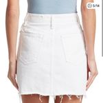 Rag and Bone  White Denim Zipper Distressed Mini Skirt in Size 24 Photo 3