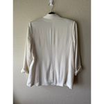 EXPRESS  One Button Chic Long Off-White Blazer Size L Photo 3