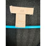 H&M  Ribbed Knit Cardigan Sweater Collared Button Front‎ Gray Medium Photo 3