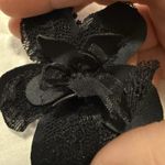 Via Del Amore 38DD Black Bra Underwire Unlined Flower Accent On Shoulder Size undefined Photo 10