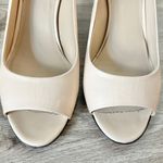 Max Mara Nude Leather Open Toe Heels EU Size 39 Photo 7