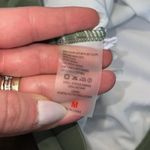 NWOT Cut Out Asymmetrical Tank Bikini Top Green Size M Photo 3