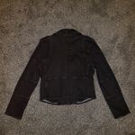 American Eagle Black Denim Moto Jean's Jacket M Photo 4