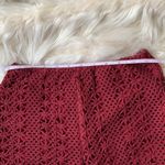 LA Hearts  Maroon Crocheted Shorts With Back Zipper. Stretchy. Size Small Photo 5