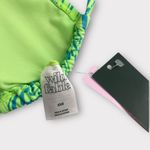 Wild Fable NWT. Floral Strappy Bikini Top in Green and Blue Photo 3