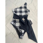 Beach Riot Carlie One Piece in Houndstooth Small New Womens Swimsuit Photo 5