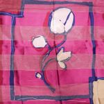 Symphony Vintage Purple & Pink Flower Scarf Wraps Photo 3