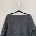 Theory Rib Cocoon Sweater Dress Nimbus Wool Gray Long Sleeve Size Medium Photo 4