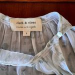 Cloth & Stone Lightweight & Flowy Animal Print Elastic Waist Pleated Top Size L Photo 5