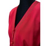 Ann Taylor Vintage 80s Silk Jacket Blazer Size 6 Red Lined Office Preppy Photo 4
