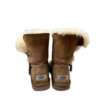 UGG  Azalea Charm Bailey Button Sheepskin Suede Shearling Winter Boots 6 Bohemian Photo 9