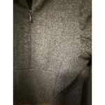 Kyodan  Alpine 1/4 Zip Double Brushed‎ Jacquard Sweater Size Black Gray Petite S Photo 3