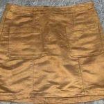 Old Navy Light Tan Suede Skirt Photo 1
