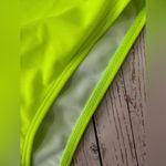 ⚠️ Clearance NWT Neon Lime Ruched One Piece One Shoulder Swimsuit Green Size 6 Photo 3