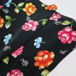 Vintage 90s Black Floral Skirt Size M Photo 5