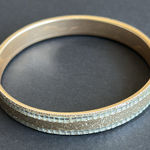Women’s vintage dainty‎ gold tone mirrored/glittery bangle bracelet one size Photo 0