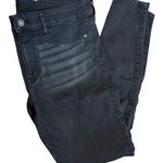 Abercrombie & Fitch Black Distressed Jean Legging‎ Mid Rise Size 29/8R Photo 0