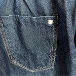 ZARA High Rise Paper Bag Straight Raw Hem Jeans Photo 9