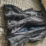 Non Signe Reversible Black Nylon Faux Fur Vest Brown Photo 4