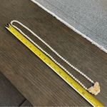 Kenneth Jay Lane for Avon vintage faux pearl necklace w butterfly enamel pendant Gold Photo 9