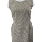 On 34th Black White Houndstooth Gingham Check Sleeveless Mini Shift Dress Sz 18W Photo 0