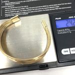 Sterling Silver  with gold overlay multi strand cuff, 24.2g Photo 12