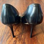 Jimmy Choo  Black Chic Edgy Feminine Professional Sleek Leather Pumps Size 38 Photo 5