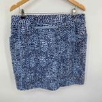 Chico's Activewear Skort Womens 2 12 Blue Polyester Abstract Print Pockets NEW Photo 3