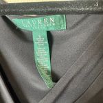 Ralph Lauren LAUREN  Black Long Sleeve Jersey Ruched Dress Size 6 Photo 5