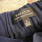Babaton  Cohen Pants Navy‎ Blue Pleated Elastic Waist Crop Trouser Size 4 Photo 2