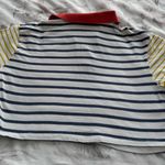 Wild Fable Striped colorblock cotton preppy cropped Polo with Red Collar, size S Photo 10