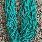 Paparazzi NWT  teal/silver‎ sea-beads short necklace Photo 0