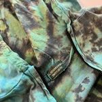 Kathmandu Imports Green & Blue Tye Die Zip Up Hooded Sweatshirt Size small Photo 7