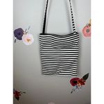 Kate Spade  Black and White Striped Crossbody Saturday Bag Photo 2