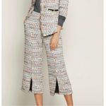 Walter Baker  Womens Tweed Cropped Multicolor Wide Leg High Waisted Pants Size 2 Photo 1