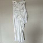 House Of CB HOUSE‎ OF CB 'Nanoushka' Ivory Satin Midi Dress NWOT size M Photo 8