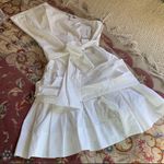 Derek Lam One Shoulder Cotton Poplin White Dress Photo 4