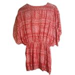 Victoria's Secret  Red Heart Print Sheer Swim Cover-Up One Size‎ Drawstring Waist Photo 4