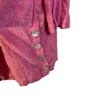 Tahari  Pink 3/4 Sleeve 100% Linen Blouse Women's Size 2X Photo 3