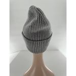 Athleta  Hat Beanie Wool Women’s Grey One Size Slouchy Stripe Warm Casual Ribbed‍ Photo 2