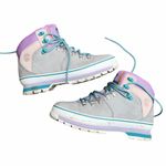 Timberland  Women's Gray and Lavender Leather Winter Boots Photo 1