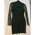 Windsor ‎ Green Studded Mock Neck Long Sleeve Bodycon Mini Dress Women's S Photo 5