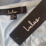 Lulus  Blue Tulle Strapless Maxi Dress NWT Size Small Blue Prom Homecoming Dress Photo 7