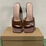 Brown Heeled Mules Size 11 Photo 4