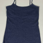 Sonoma SO Navy Blue Marled ‘Perfect Cami’ Shelf-Bra Camisole Tank Top Shirt Size M 💙 Photo 0