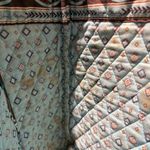 Vera Bradley Java Blue Retired Tote Bag Brown Turquoise Photo 1