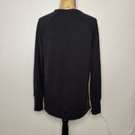 Athleta  Coaster Luxe Recover Sweatshirt Black Size XS Crew Neck Relaxed Cozy Photo 8