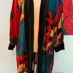 VTG 80s Top Blouse Blazer Retro MOD In Group Ltd. Open Front Blazer Sz 10/12 L Red Photo 0